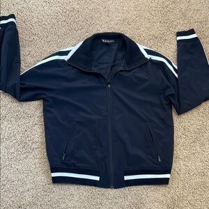 Athleta circa Track Jacket with White Stripes